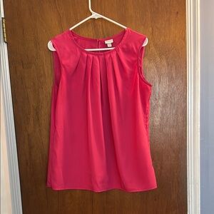 Merona Pink Sleeveless Pleated Blouse